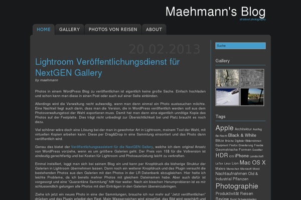 Slate theme site design template sample