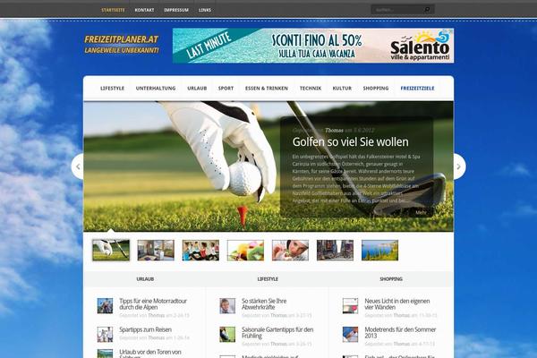 Aggregate theme site design template sample