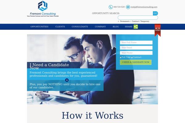 Fremont theme site design template sample