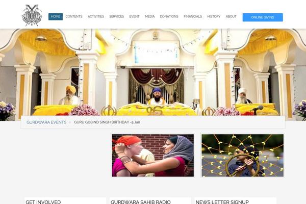 fremontgurdwara.org site used Aidreform-theme
