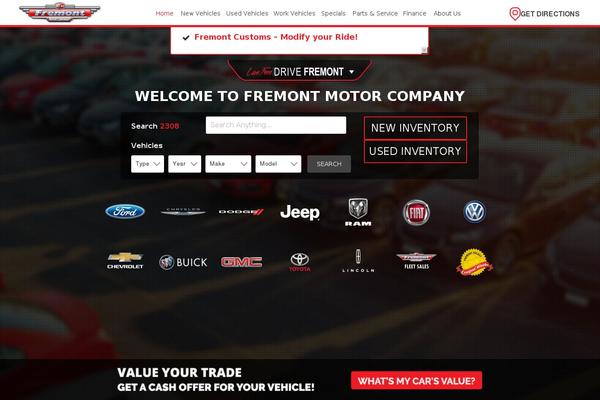 Dealer Inspire theme site design template sample