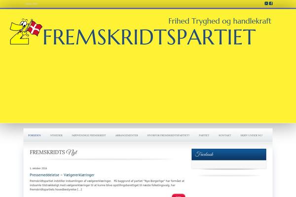 Candidate theme site design template sample
