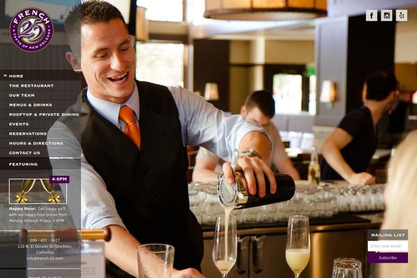 Ristorante theme site design template sample
