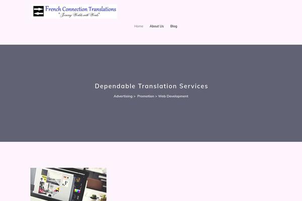 ProLingua theme site design template sample