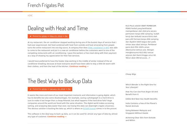 Patus theme site design template sample