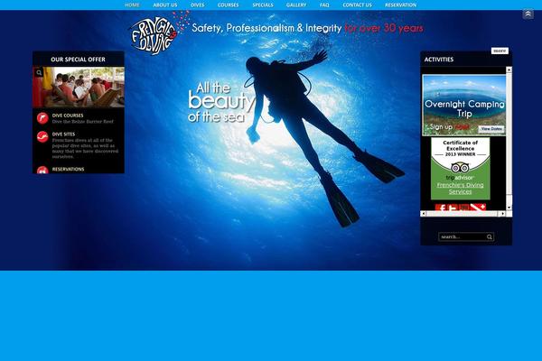 Fullscreen theme site design template sample