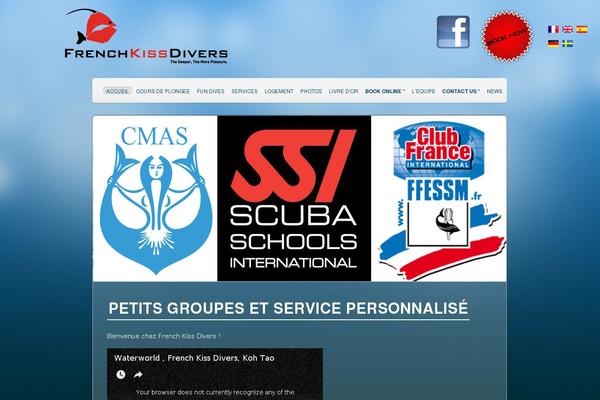 Underwater theme site design template sample