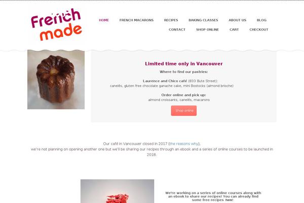 Cakeart theme site design template sample