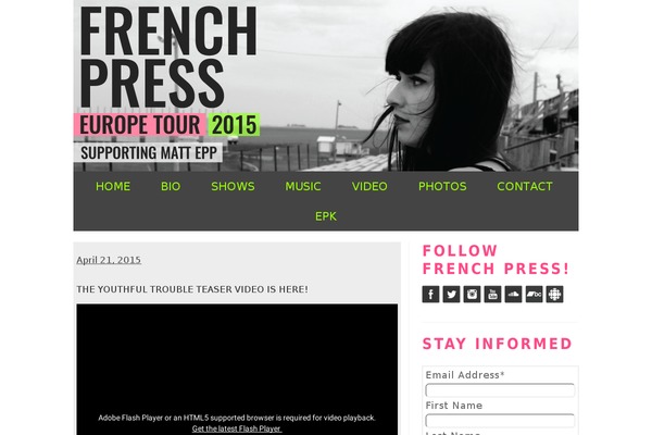 EPIC theme site design template sample
