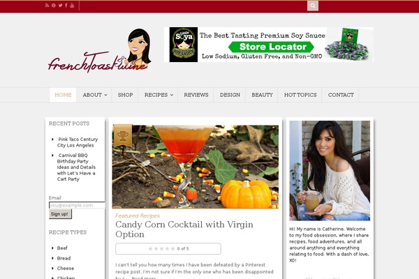 Food & Cook theme site design template sample