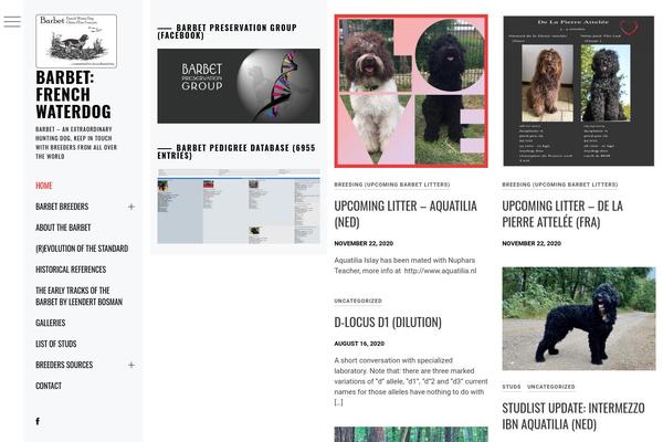 Minimal Grid theme site design template sample