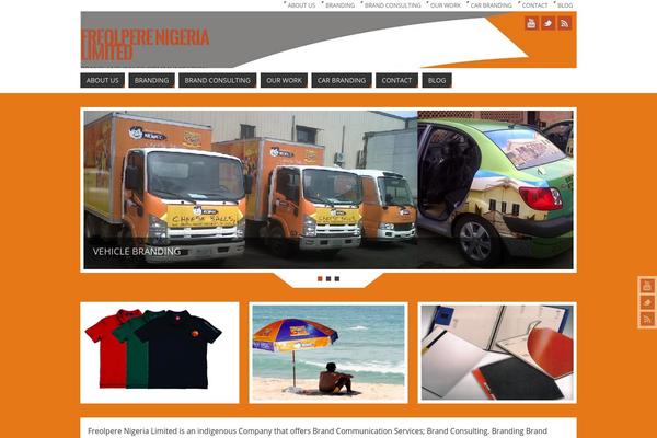 Parabola theme site design template sample