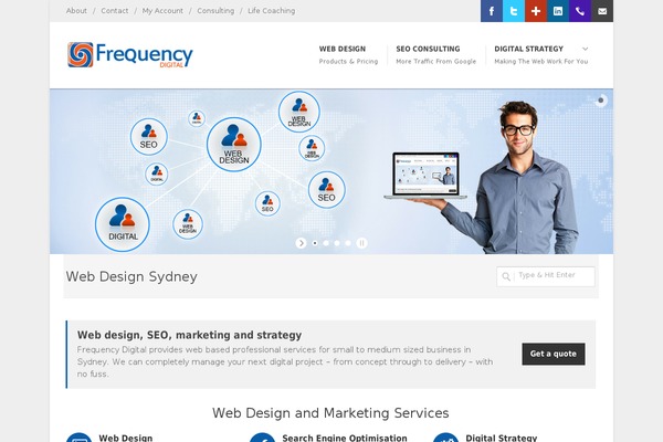 CoWorker theme site design template sample