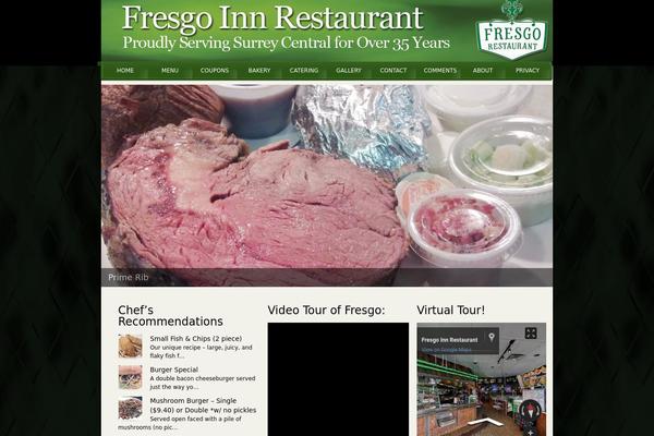 MyRestaurant theme site design template sample