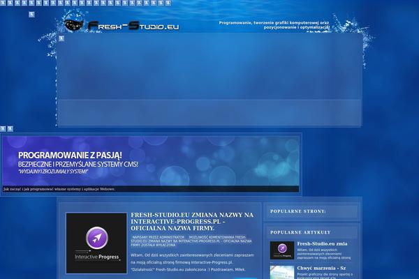 Calypso theme site design template sample