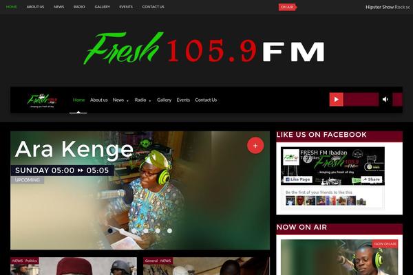 on-air theme websites examples