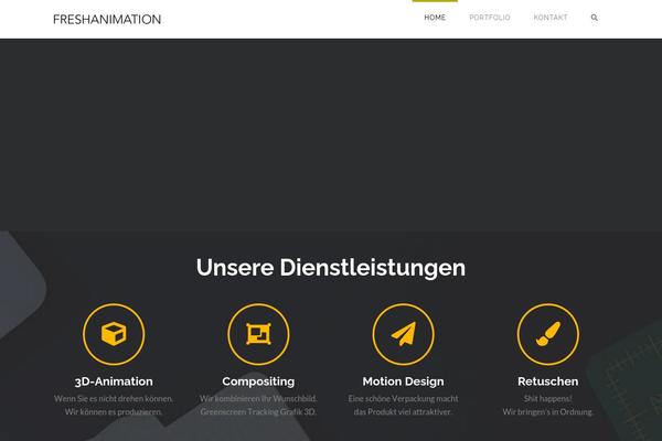 X Child theme site design template sample