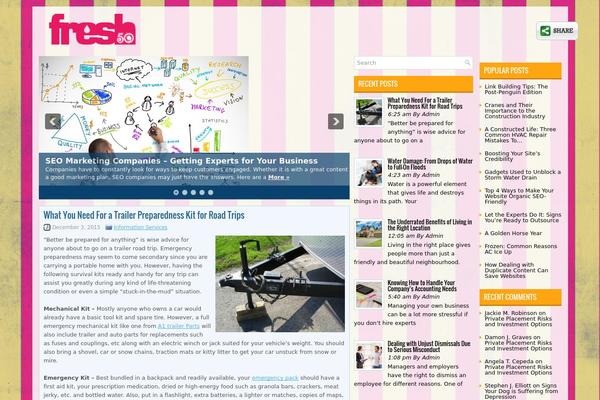 Domag theme site design template sample