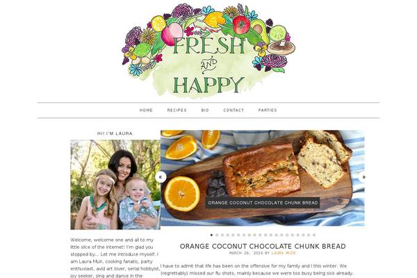 Foodie theme site design template sample