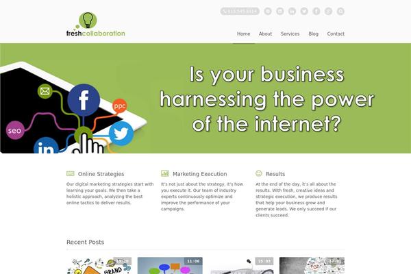 Stack theme site design template sample