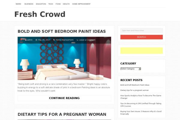 LiveBlog theme site design template sample