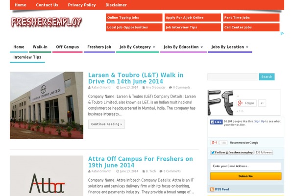 Enlightenment theme site design template sample