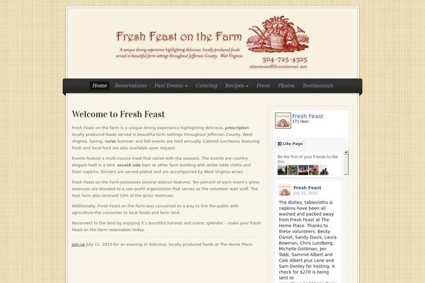 Restaurant theme site design template sample