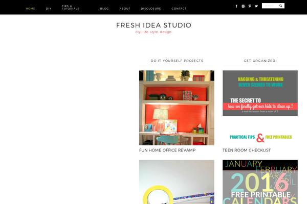 Generatepress_child theme site design template sample