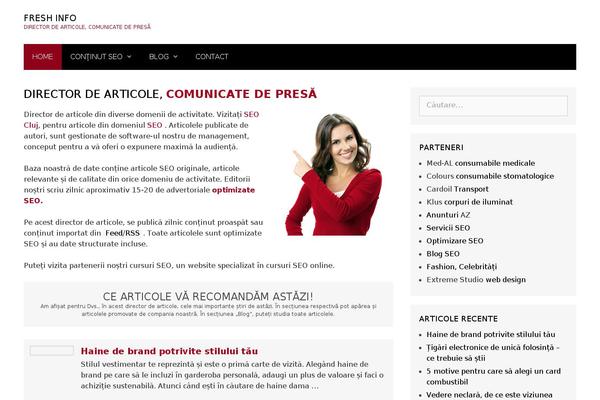Fresh theme site design template sample
