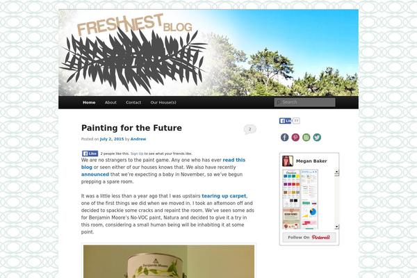 freshnestblog.com site used Twenty Eleven