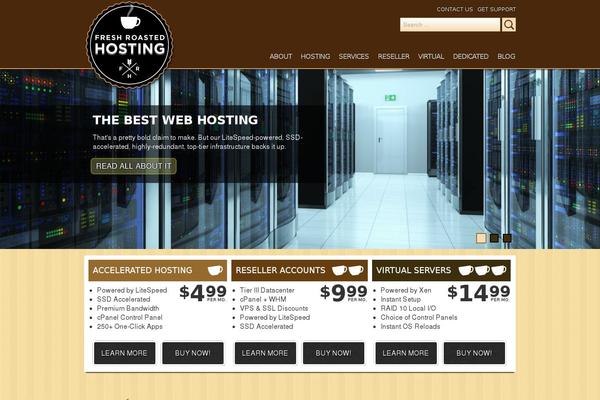 freshroastedhosting.com site used Frh