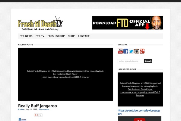 freshtildeathtv.com site used Wp Clearvideo