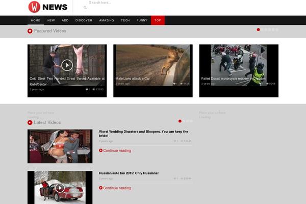 VideoTube theme site design template sample