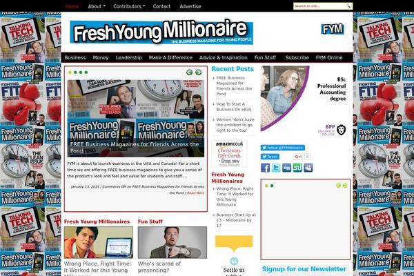 BlogNews theme site design template sample
