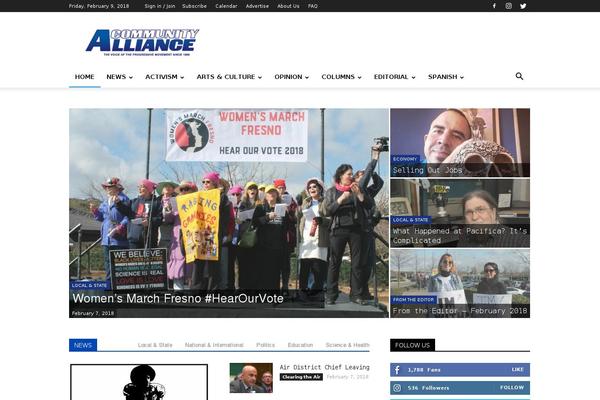 Newspaper Child theme site design template sample