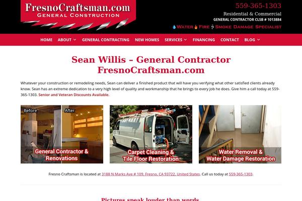 Storefront Child theme site design template sample