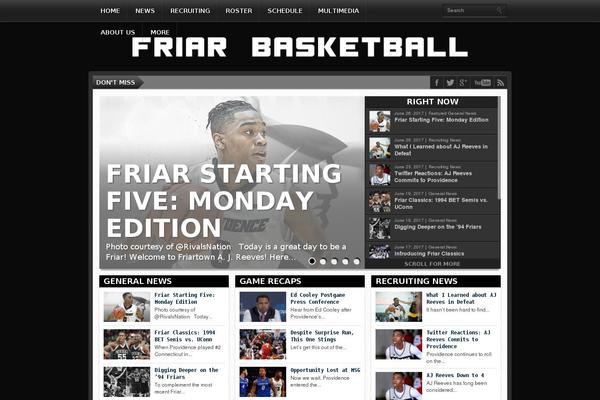Gameday theme site design template sample