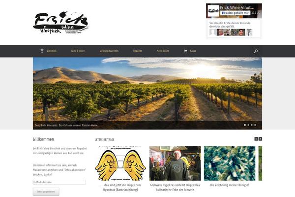 Vantage theme site design template sample