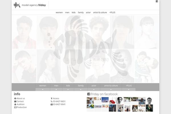 Friday theme site design template sample