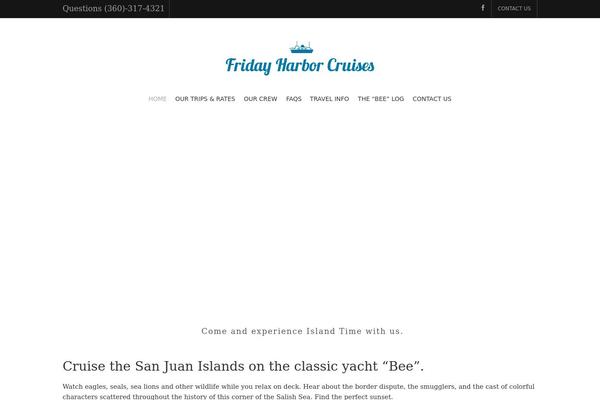fridayharborcruises.com site used Sonata-child-theme
