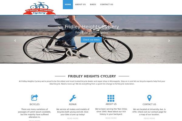 fridleyheightscyclery.com site used Weblizar