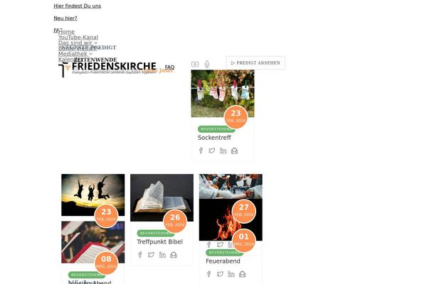 Site using Eventer plugin