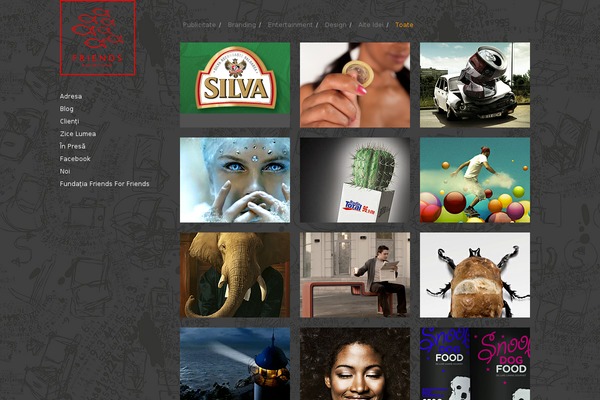 Infinity theme site design template sample