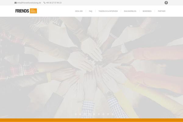 Friends theme site design template sample
