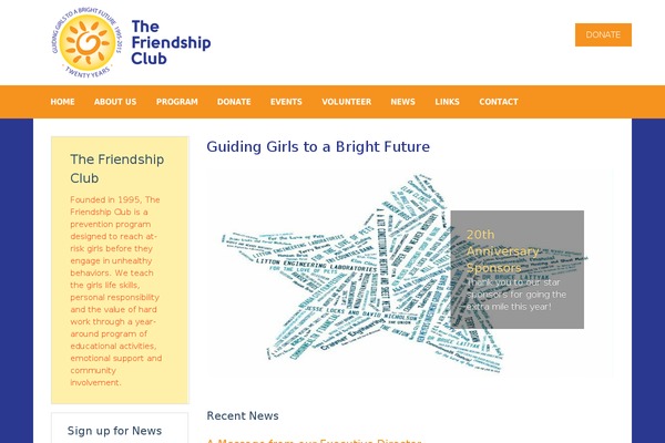 friendshipclub.org site used Wsdg_responsive