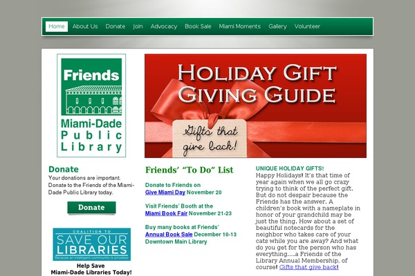 friendsofmdpl.org site used Friends
