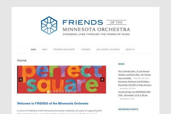 friendsofminnesotaorchestra.org site used Friendstheme