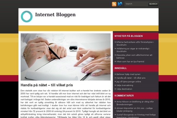 WordPress website example screenshot