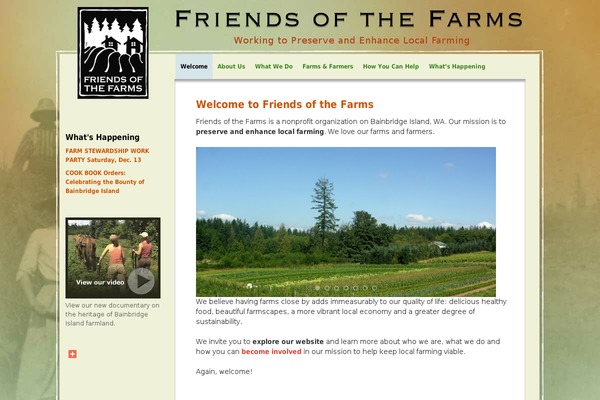 friendsofthefarms.org site used Fof
