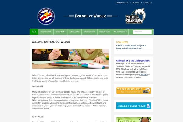 WP Education theme site design template sample